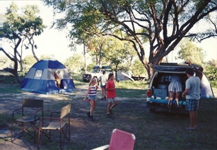 Camping in Botswana